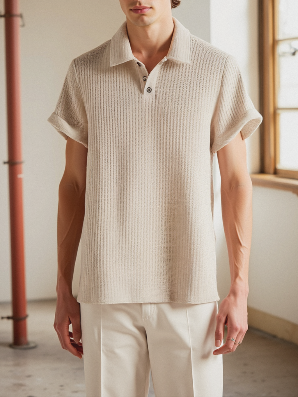 Premium Textured Polo Shirt